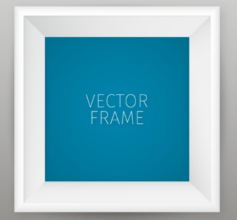Vector White Photo Frame Template