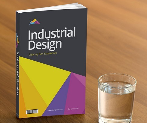 Polygon Book Cover PSD Mockup