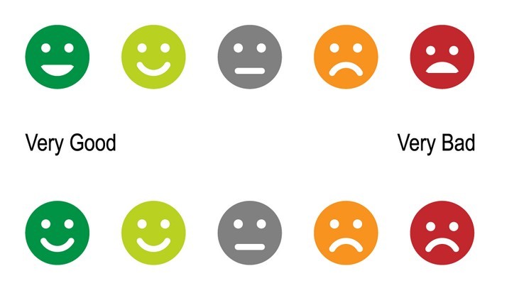 Smiley Rating Icons Vector