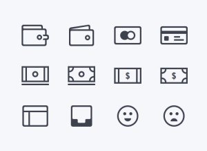 12 Finance Line Icons Sketch