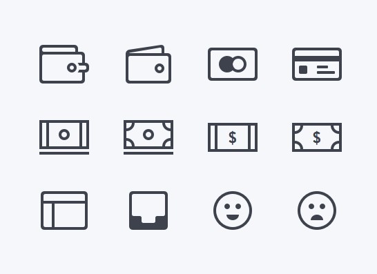 12 Finance Line Icons Sketch