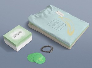 Green Banana Clothes Branding Mockup PSD