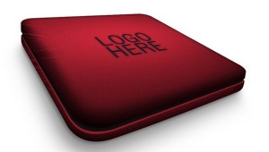 Rounded Textured Box Mockup PSD