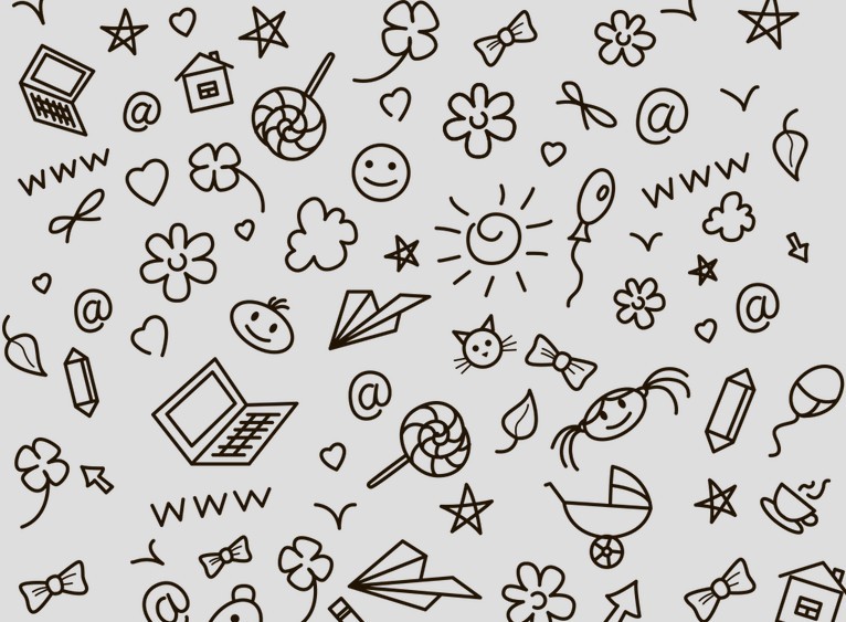 Hand Drawn Background Pattern PSD