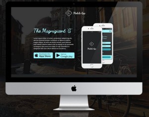 G-App - Modern Mobile App Landing Page Template