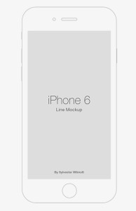 iPhone 6 Line Template PSD