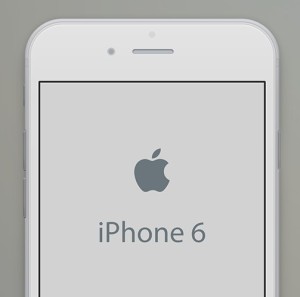 iPhone 6 Space Grey Mockup PSD