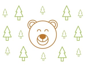 Happy & Sad Bear Vector