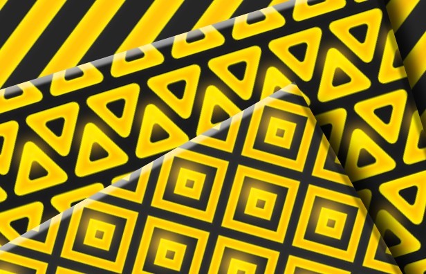 Seamless Golden Geometric Photoshop Patterns