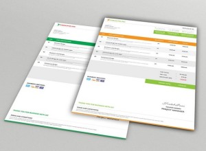 Modern Company Invoice Mockups PSD