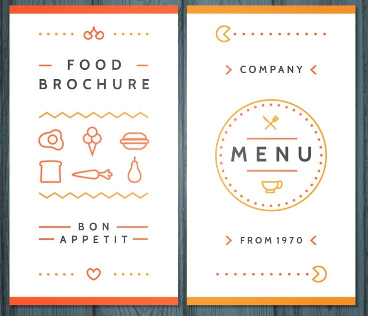 Creative Food Brochure Template Vector