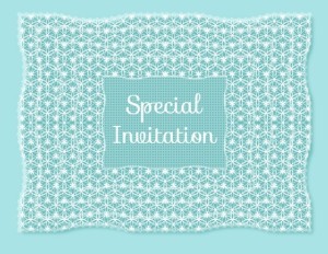 Blue Special Invitation Background Vector