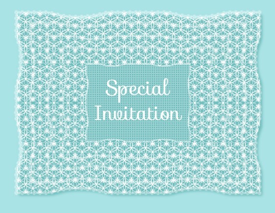 Blue Special Invitation Background Vector