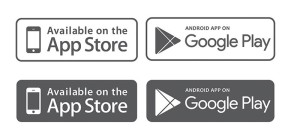 App Store & Google Play Badges Vector