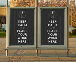 City Light Outdoor Poster Mockup PSD