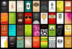 50 Hipster Vertical Business Card Templates Vector