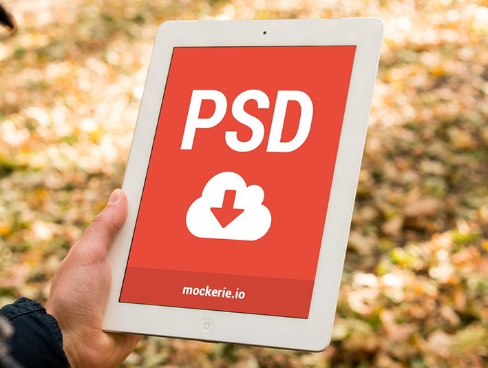 Minimal Photorealistic iPad Mockup PSD