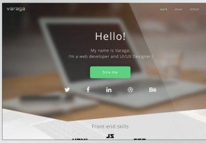 Varaga Modern Landing Page PSD Template