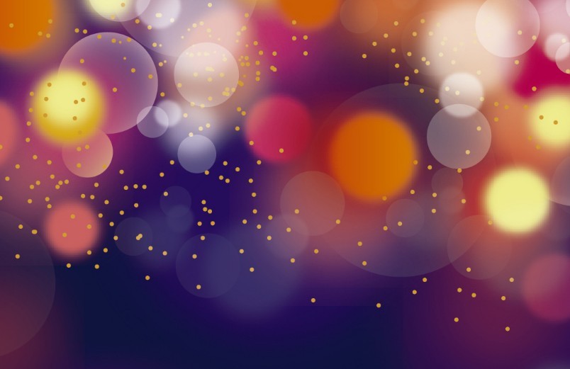 Colorful Lights Bokeh Background Vector