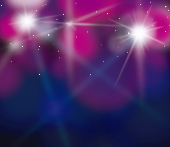 Purple Lights Bokeh Background Vector