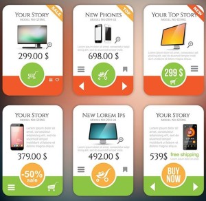 Clean Pricing Table Set Vector