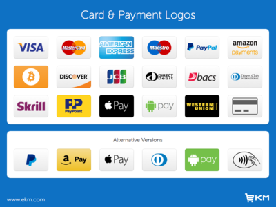 Credit Card & Payment Logos & Icons