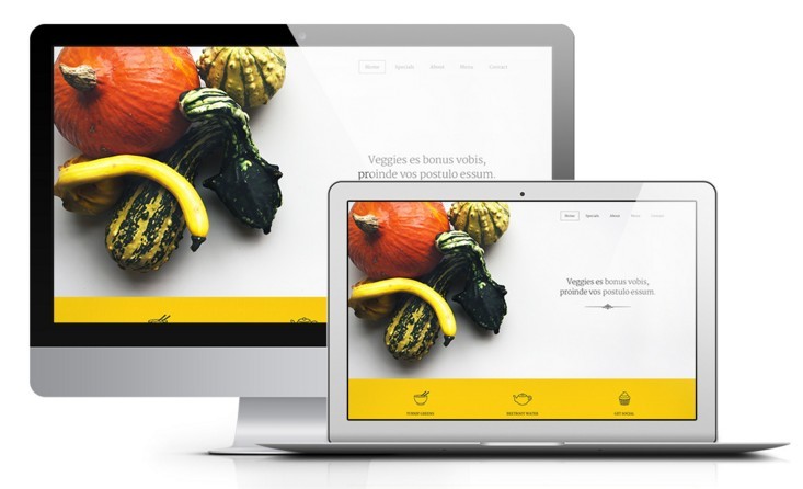 Veggie Clean One Page Website PSD Template