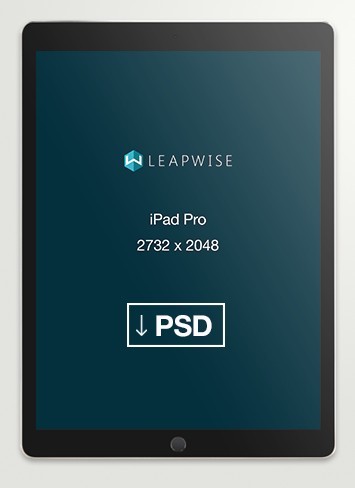 4 High Resolution iPad Pro Mockups PSD