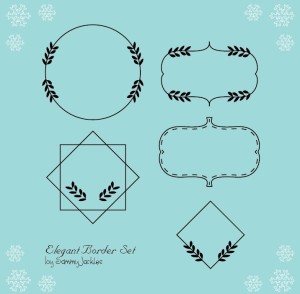 Elegant Border Set Vector