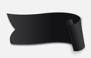 Black Curved Banner Vector