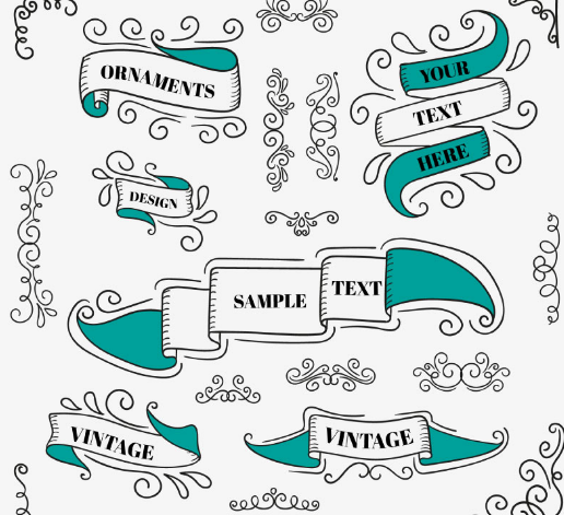20 Vintage Floral Ornaments Vector