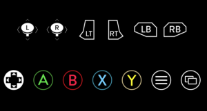 Xbox One Controller Buttons PSD