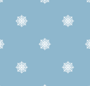 Seamless Winter Snowflakes Pattern Vector