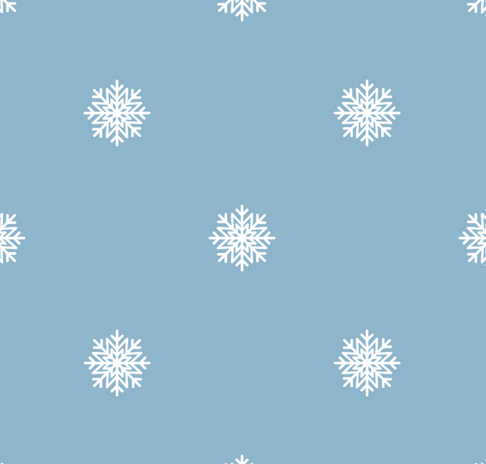 Seamless Winter Snowflakes Pattern Vector