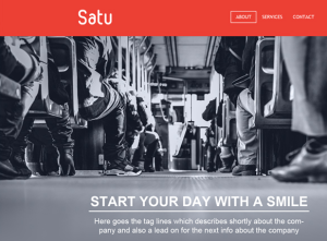 Simple Responsive Personal Website Template PSD