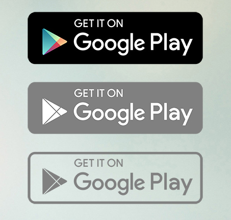 Google Play Badge Set Vector