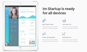 I'm Startup One Page Template PSD