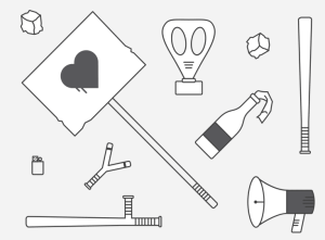 Riot Icon Set Vector