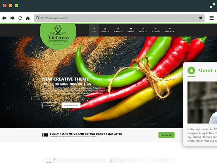 Victoria - Creative Responsive Web Template