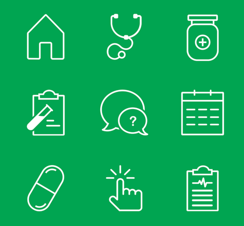 9 Medical Line Icons