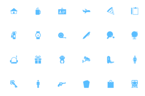 Minimal Material Design Icon Set Vector