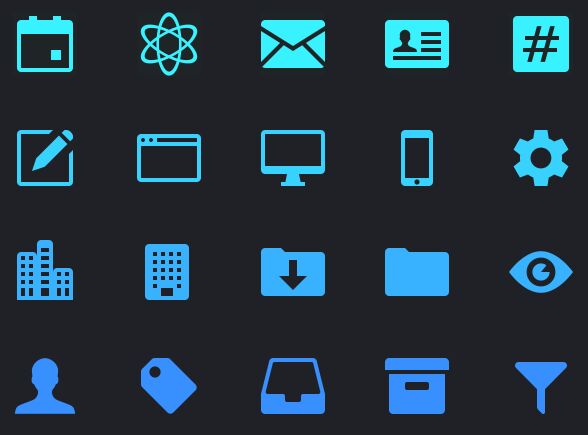 20 Dashboard Icons Vector