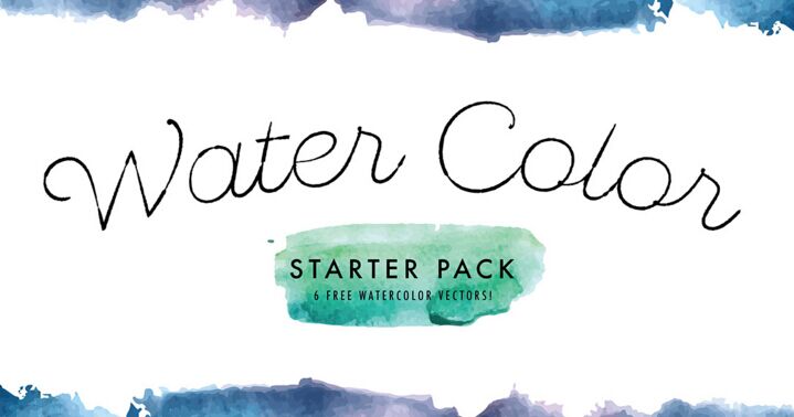 6 Water Color Vectors