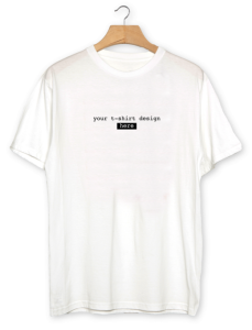 Customizable White Realistic T-shirt Mockup PSD
