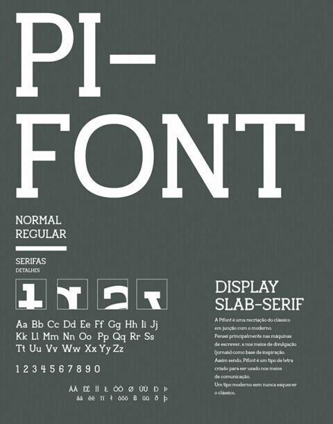 Pifont Display Typeface