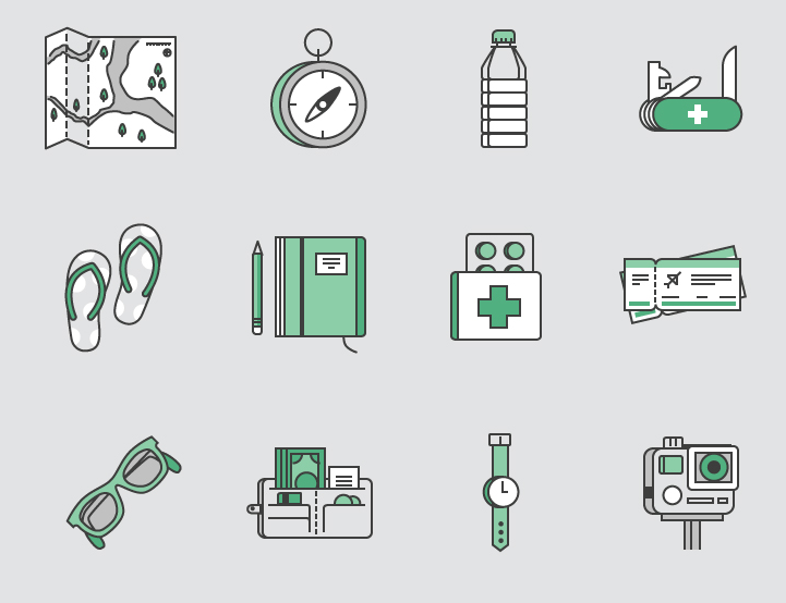 20 Travel Journey SVG Icons