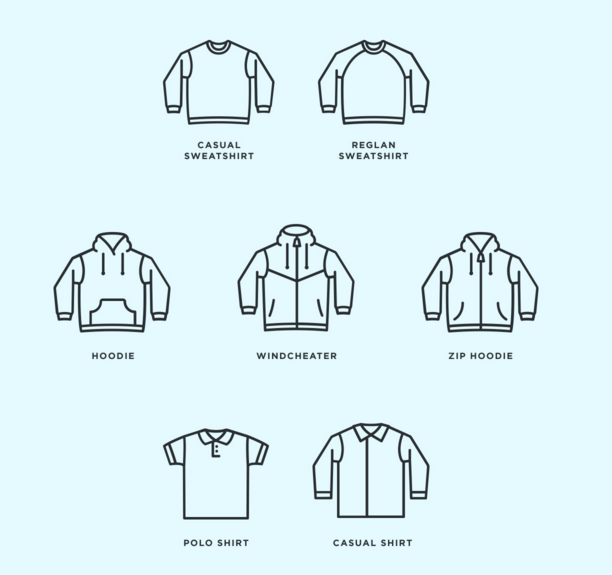 Simple Clothing Icon Pack Vector