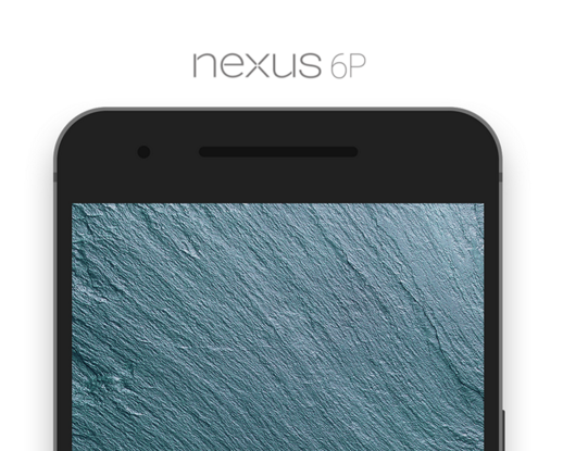 Flat Nexus 6P Mockup PSD