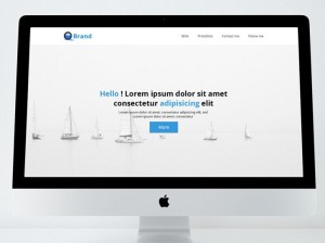 Minimal Clean Portfolio Template PSD