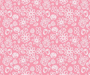 Seamless Pink Flower Pattern Vector